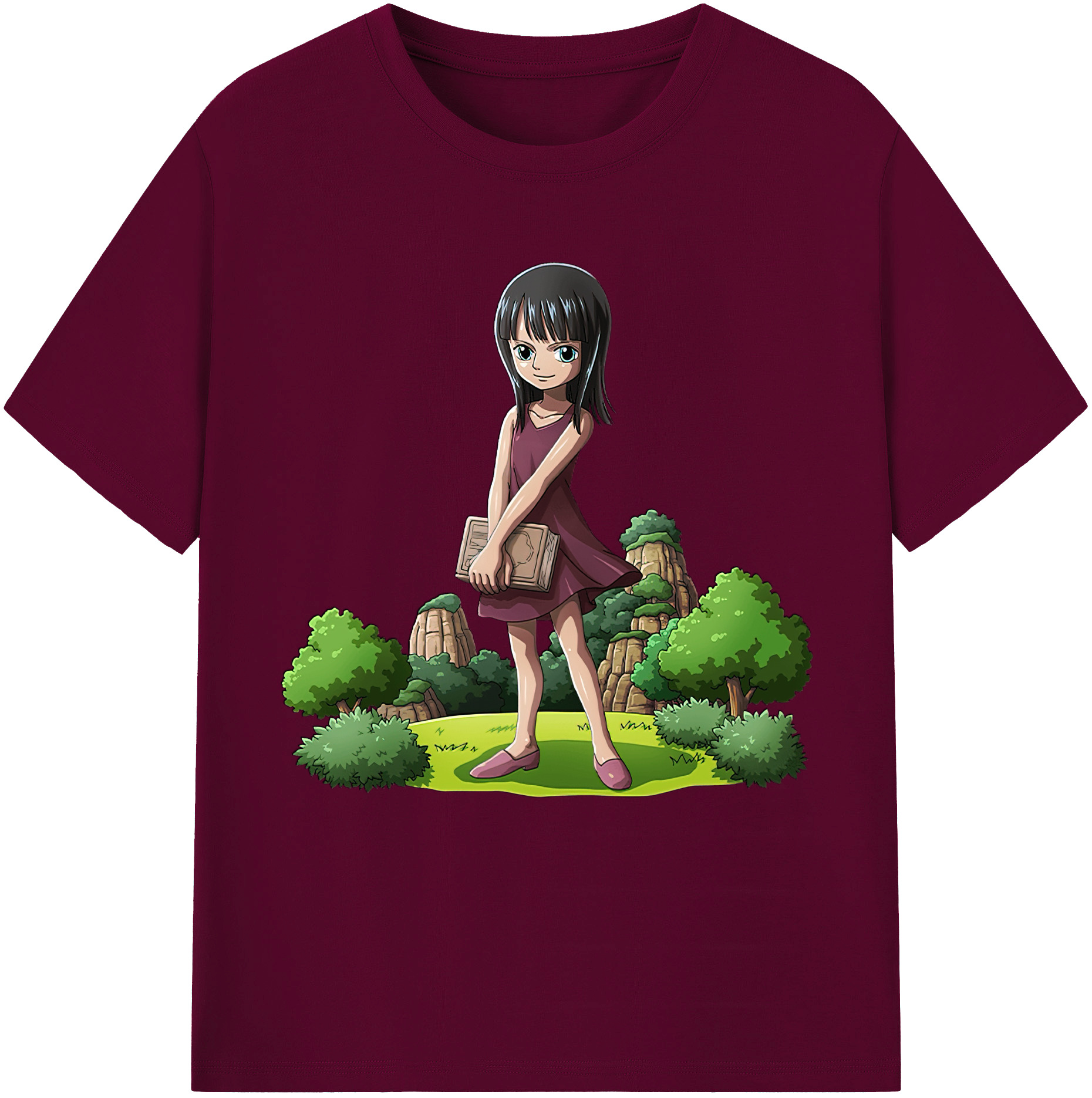 ワンピース ニコ・ロビン ONE PIECE Nico Robin レディースカジュアルプリントTシャツ（綿100％）